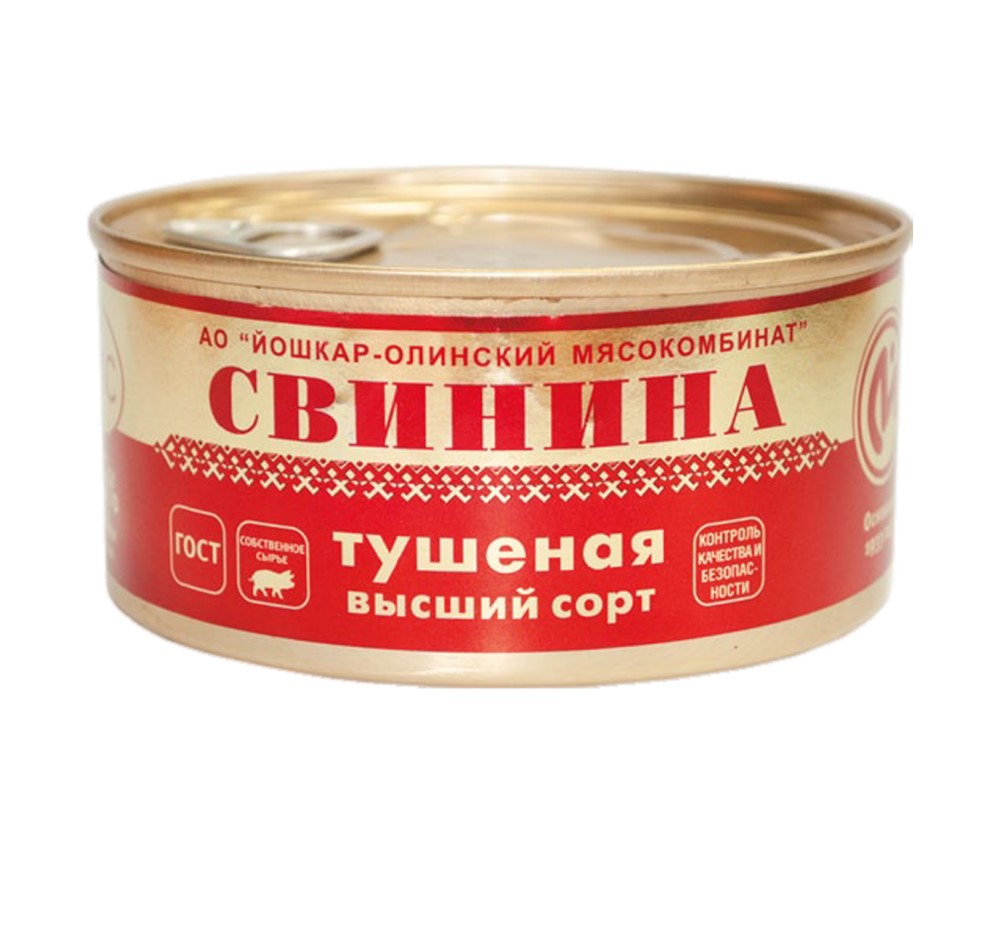 Свинина Люкс тушеная высшего сорта 325г