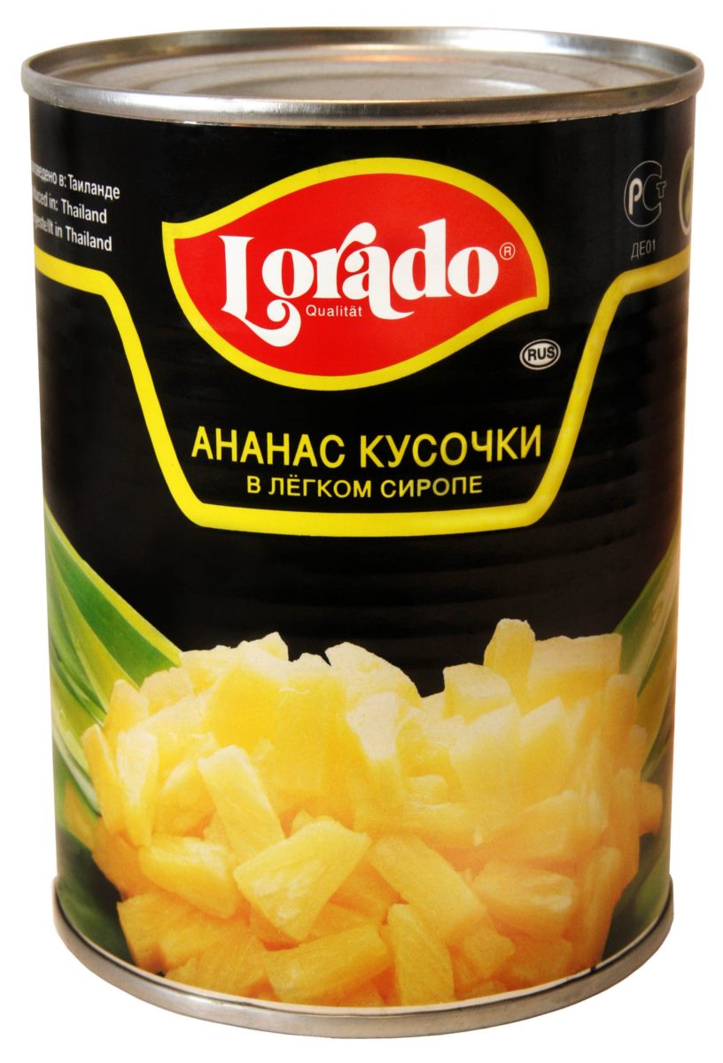 Ананасы Лорадо кусочки 580г