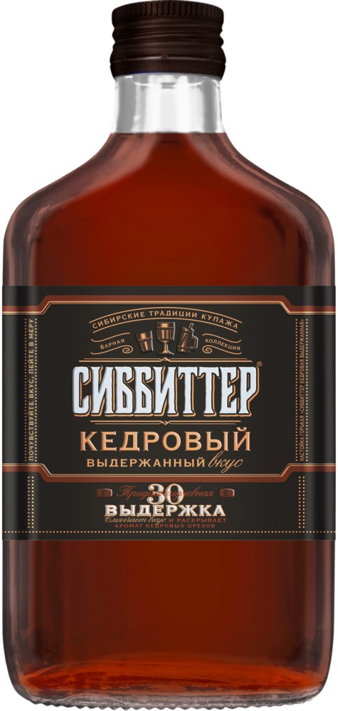 Настойка Сиббиттер Кедровая горькая выдержанная 0,25л