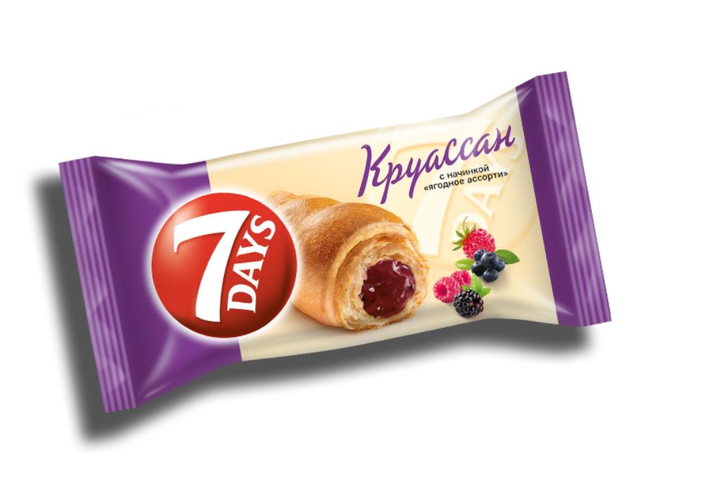 Круассан 7DAYS с начинкой "ягодное ассорти" 65 г