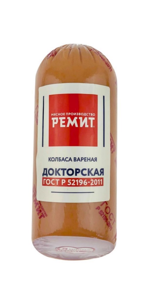 Колбаса Докторская  вакуумная упаковка 500г Ремит