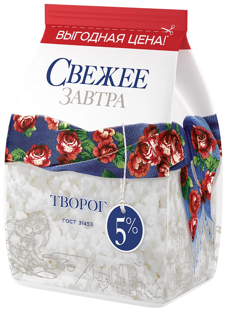 Творог Свежее Завтра 5% 400г