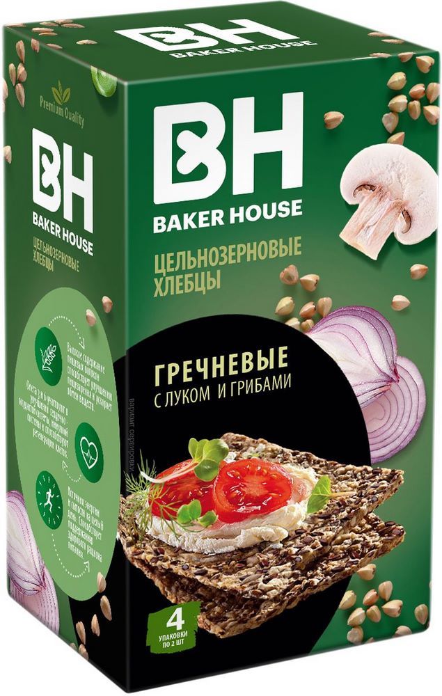 Хлебцы скандинавские цельнозерновые гречневые Бейкер хаус 180г