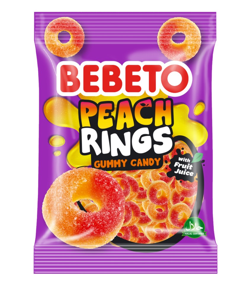 Жевательный мармелад  Бебето со вкусом персика 70г
