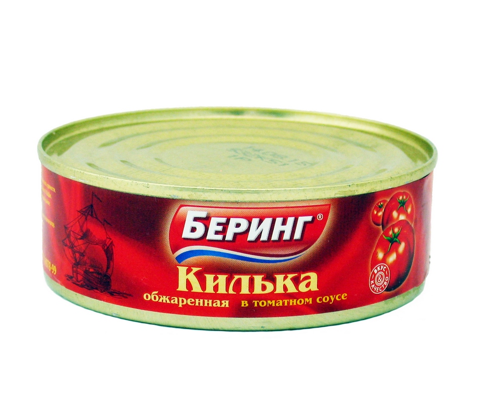 Килька Беринг обжаренная в томатном соусе 240г