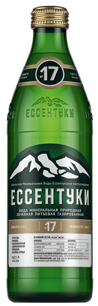 Вода минеральная Ессентуки N17 0,45л 