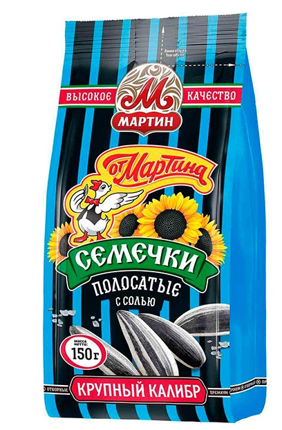 Семечки от Мартина полосатые 150г
