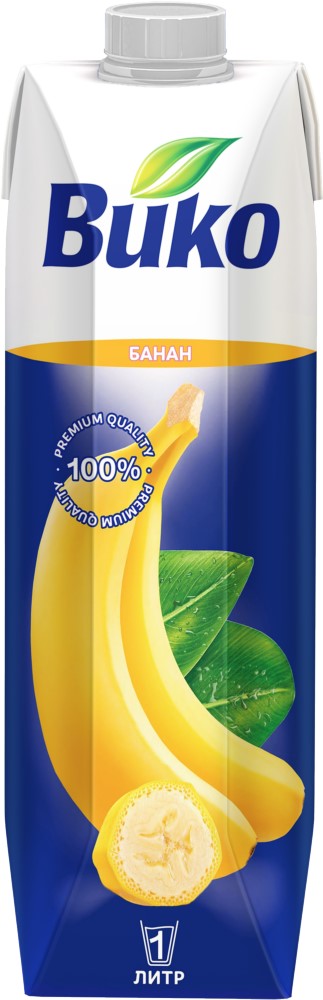 Нектар Вико Банановый с мякотью 1л