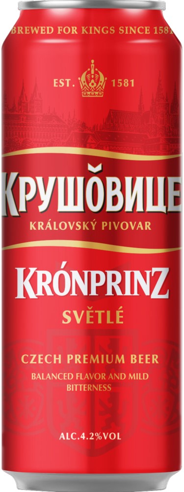 Пиво Крушовице светле светлое 0,43л