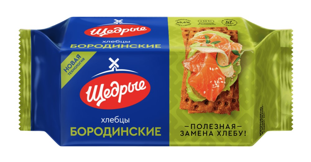 Хлебцы Щедрые бородинские 100г