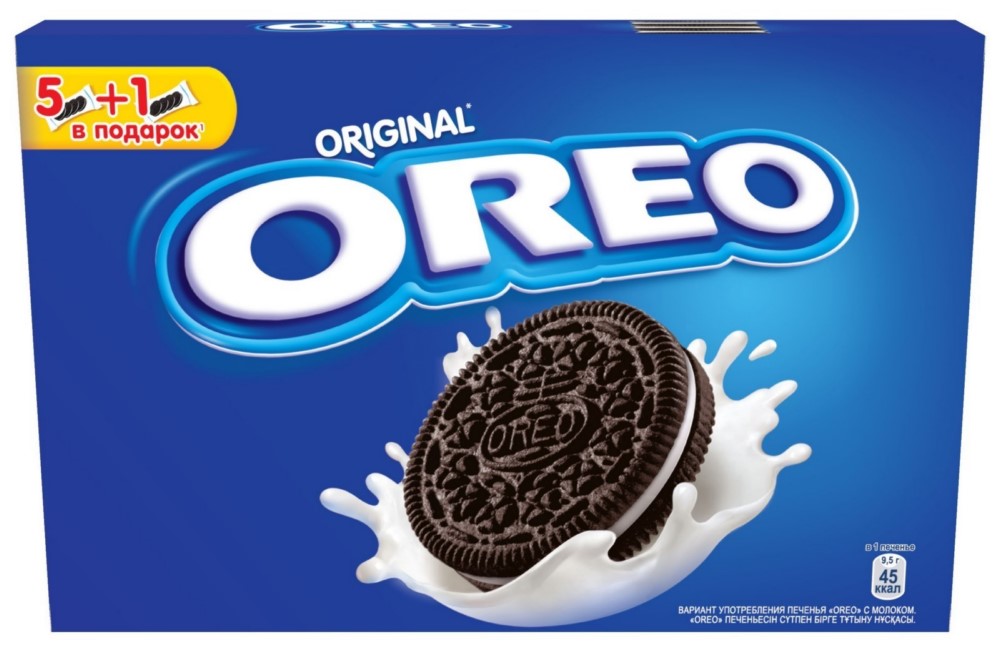 OREO печенье с какао и начинкой с ванильным вкусом 228 г