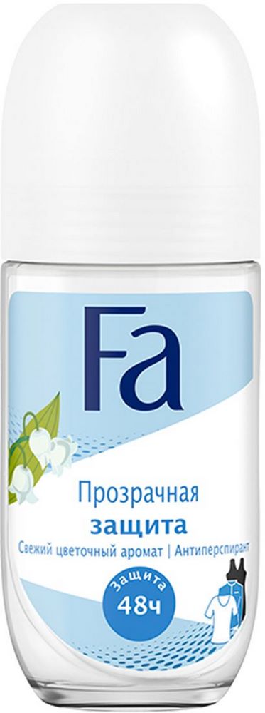 Антиперспирант Фа Прозрачная защита ролик жен.50мл