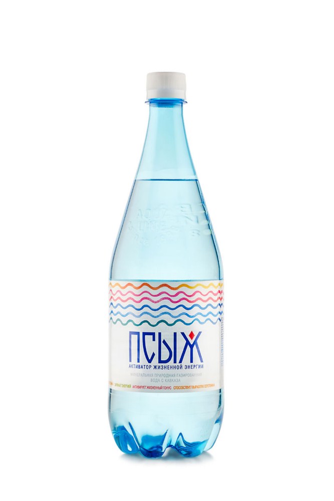 Вода минеральная Псыж газированная 1л 