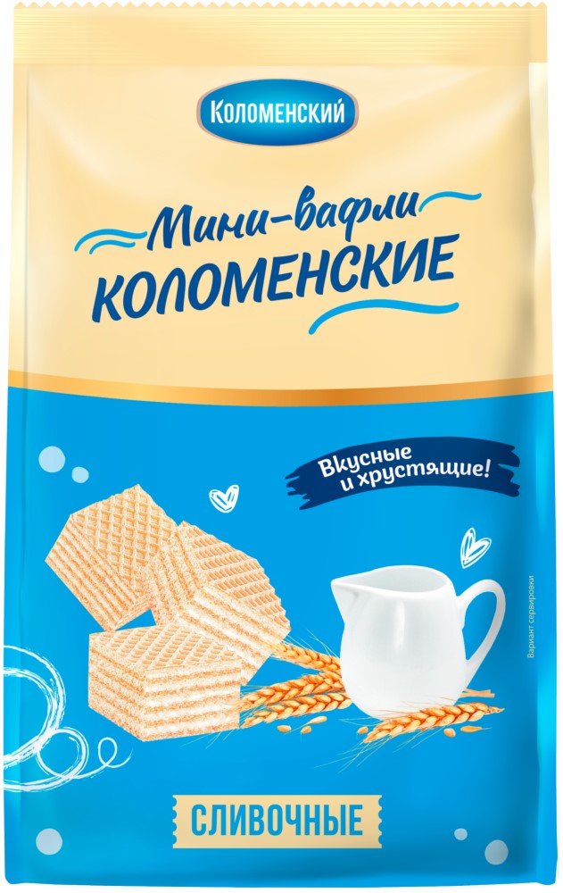 Мини-вафли Коломенские Сливочные 200г