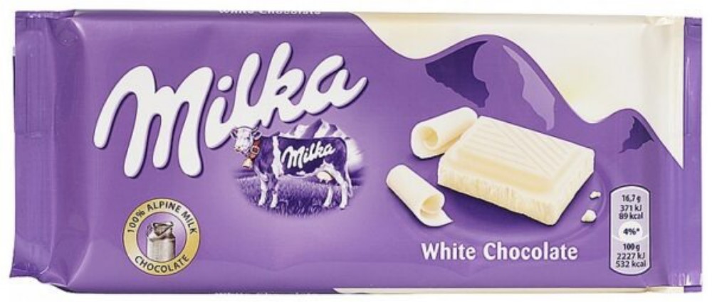 Шоколад белый Милка 100г