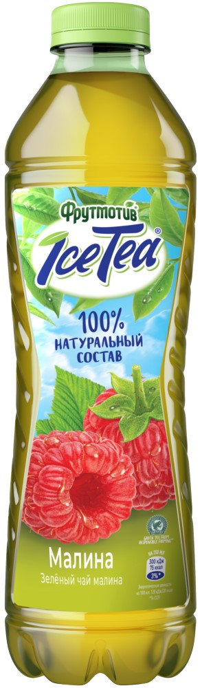 Напиток с экстрактом зеленого чая Айс Ти Зеленый чай малина 1л