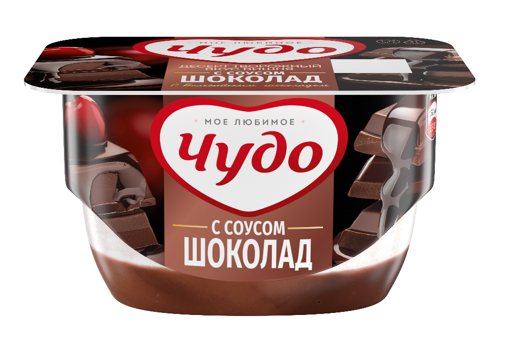 Десерт творожный Чудо вишня/шоколад 4,4% 100г