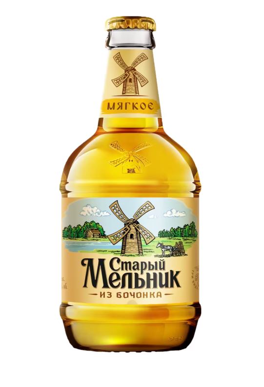 Пиво Старый Мельник Из Бочонка мягкое 0,45 л бут.