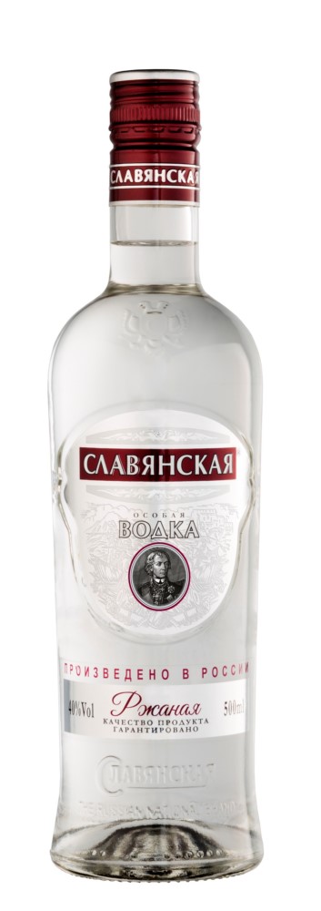 Водка Славянская ржаная 40% 0,5л