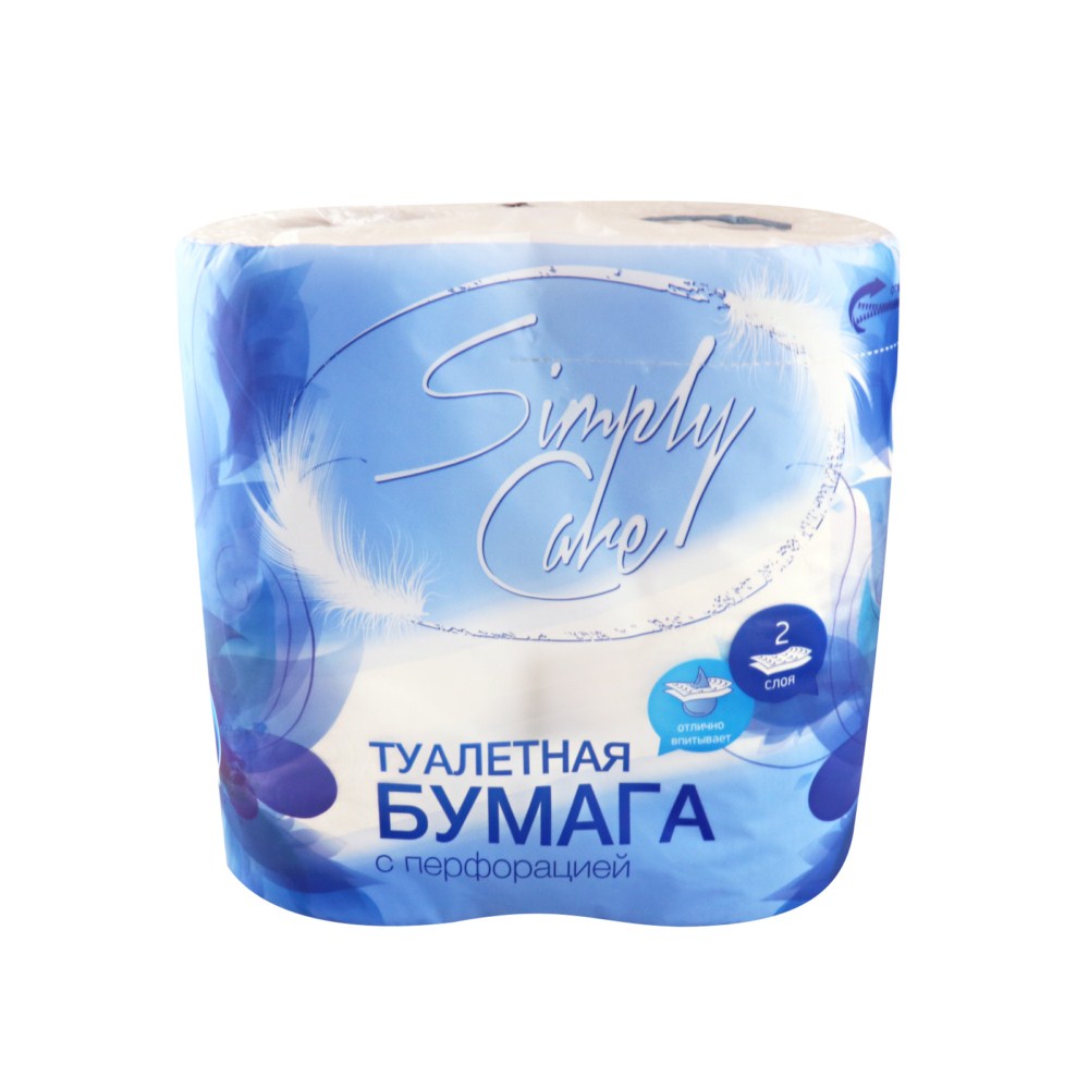 Бум.туалетная 2слоя 4р/уп Симпл Кеир