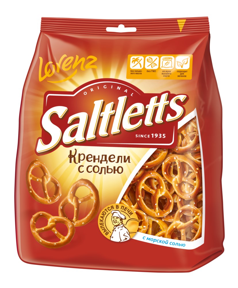 Мини-крендели с солью Салтлеттс классические 150г