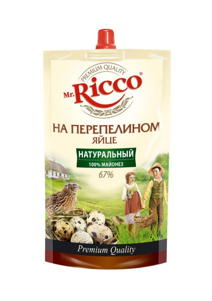 Майонез Mr.Ricco перепел.яйцо 67% 220мл