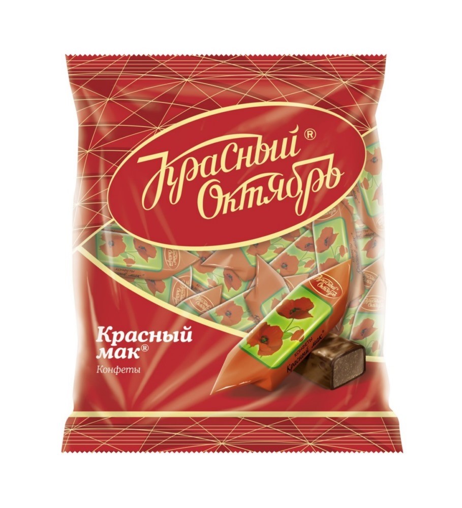Конфеты Красный октябрь Красный мак 250г