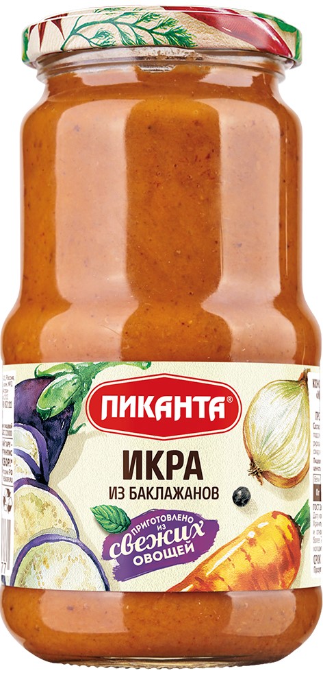 Икра из баклажан Пиканта 450г