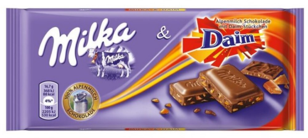Шоколадная плитка Милка 100г