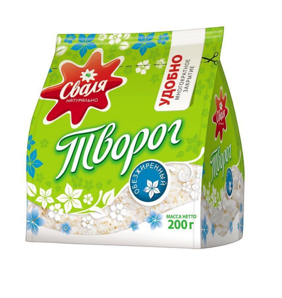 Творог Сваля обезжиреный 200г