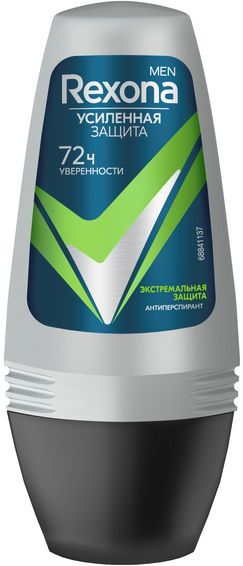 Антиперспирант Рексона Мен Экстремальная защита ролик 50мл