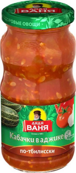 Кабачки Дядя Ваня в аджике 460г