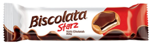 Печенье Biscolata Starz c молочным шоколадом и молочным кремом 88г