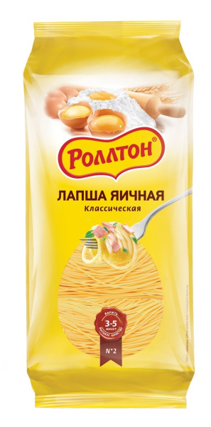 Лапша Роллтон Яичная стандарт 400г