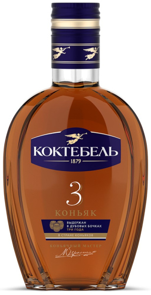 Коньяк Коктебель 3 года 0,25л