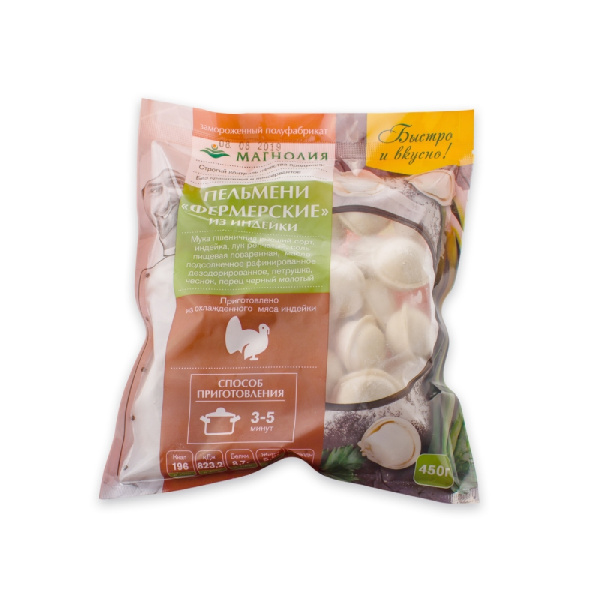 Пельмени Фермерские из индейки Магнолия 450г