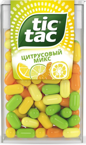 Драже Тик Так Цитрусовый Микс 49г