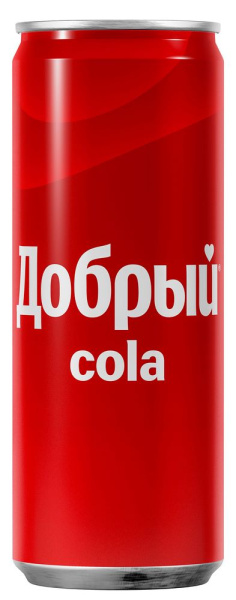 Напиток Кола Добрый безалкогольный сильногазированный 0,33л