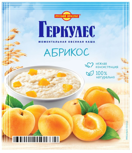 Каша овсяная Русский Продукт Геркулес с абрикосами 35г