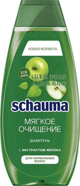 Шампунь Шаума Мягкое Очищение Крапива-Яблоко 360мл