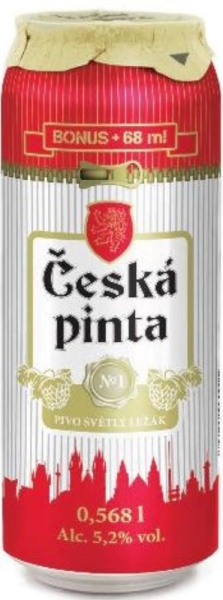 Пиво Ческа Пинта светлое 0,568л