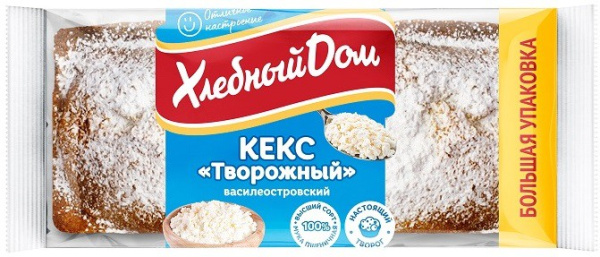 Кекс Хлебный Дом творожный 400г