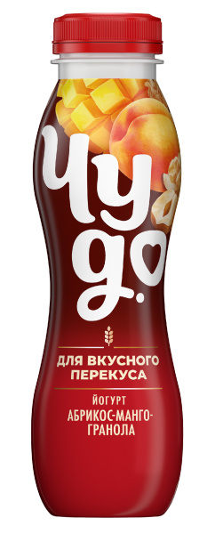 Йогурт Чудо питьевой абрикос-манго-гранола 2,2% 260г