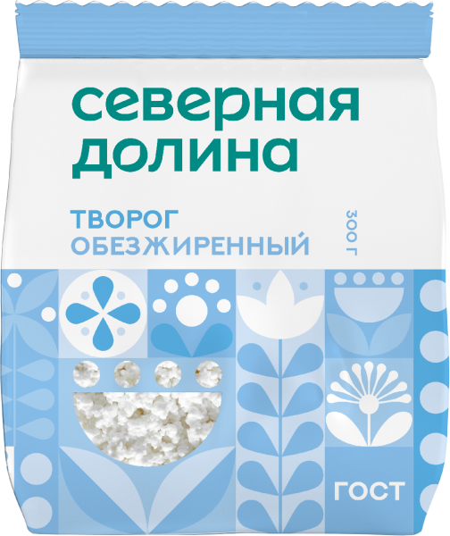 Творог Северная долина 0% 300г