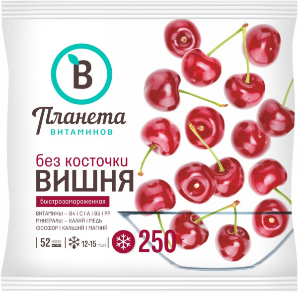 Вишня замороженная Планета Витаминов 250г