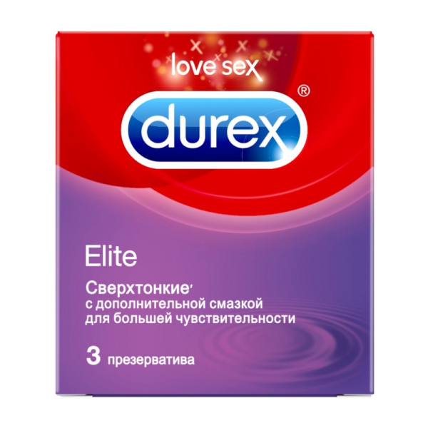 Презервативы марки Durex: Elite - гладкие, сверхто