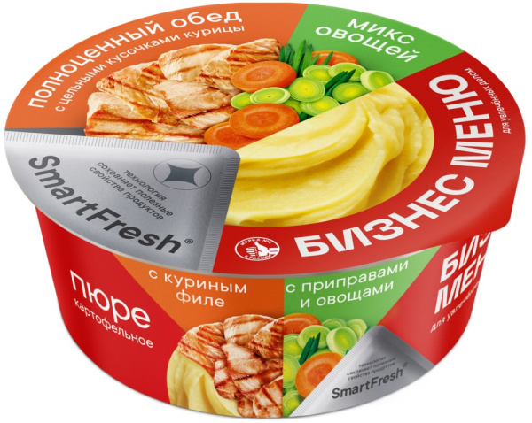 Пюре картофельное Бизнес Меню куриное филе с приправами 110г