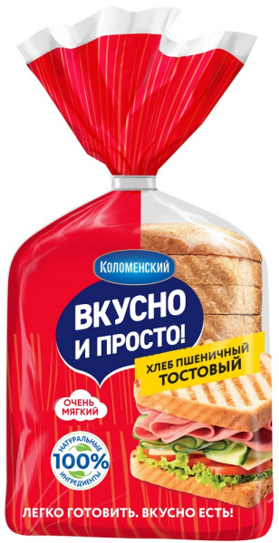 Хлеб Коломенское Вкусно и просто пшеничный 320г