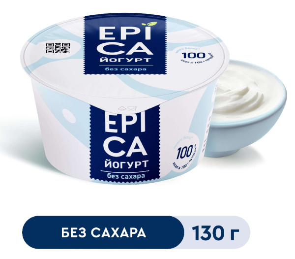 Йогурт Эпика натуральный 6% 130г