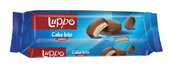 LUPPO CHOKO кекс с маршмеллоу покрытый молочным шоколадом 184г